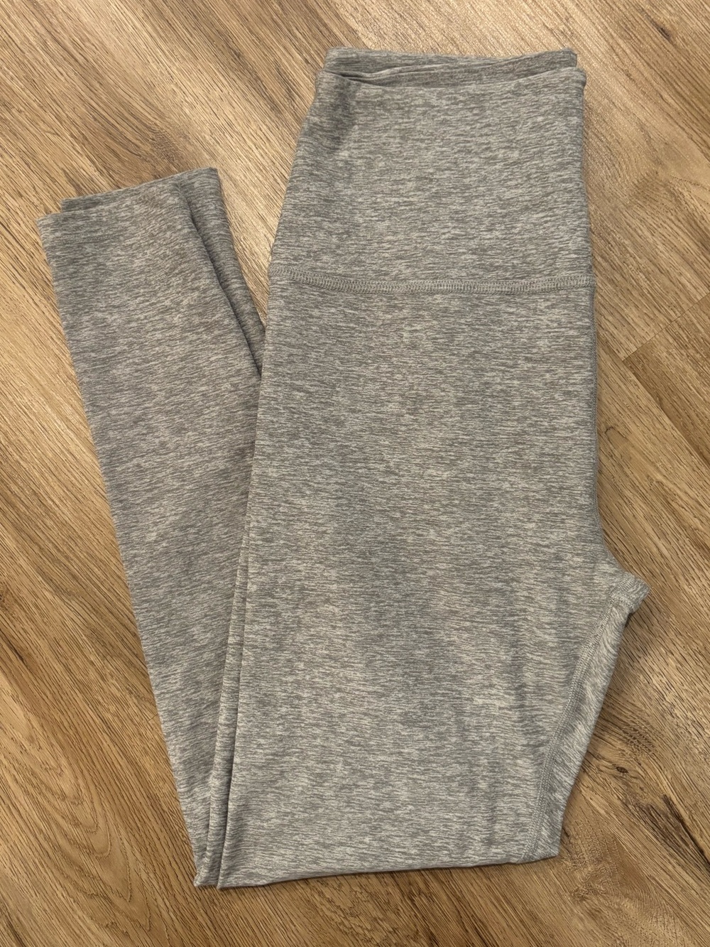 Beyond Yoga Women’s Large Gray Heather Leggings Ultra Soft High Rise